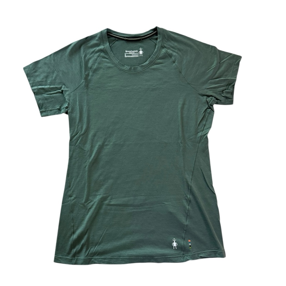 Smartwool Green Fitted Crew Neck T-Shirt